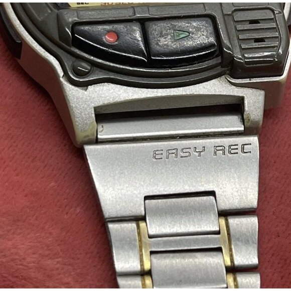 Lot of 2 Vintage Casio Digital Watches - Voice Memo A-V3 Casio ABX-24 Data Bank - Picture 8 of 10